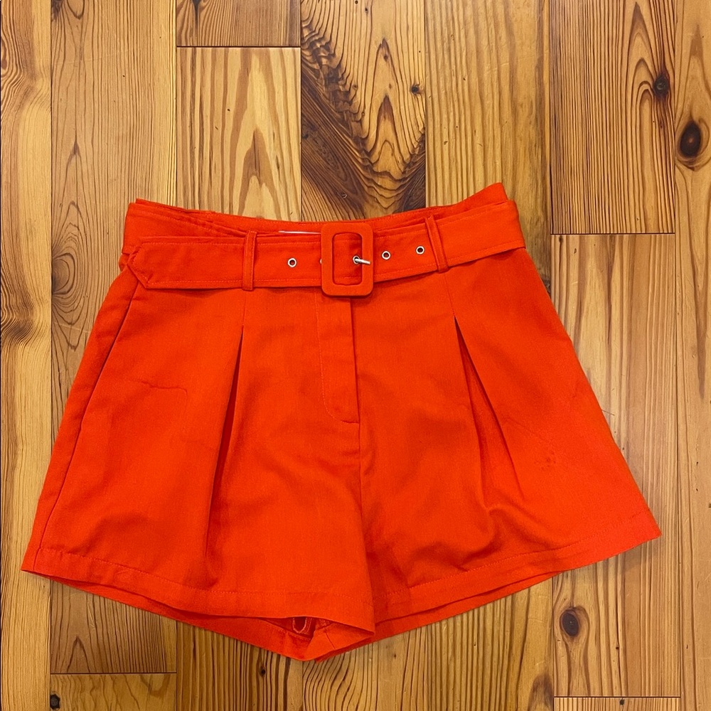 Sugarlips Vibrant Orange Tailored Shorts
